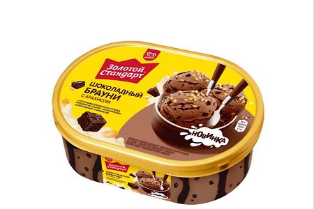 Мороженое Шоколадный брауни с арахисом