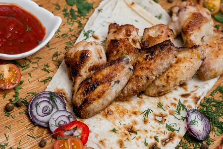 Шашлык из куриных крыльев M