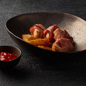 Куриная грудка в беконе с айдахо