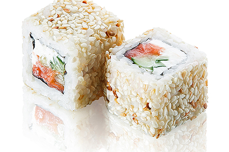 Ролл Филадельфия в кунжуте