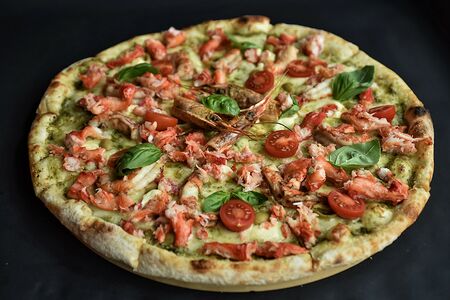 Пицца с крабом и 10 лангустинов 40 см