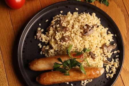 Булгур с грибами