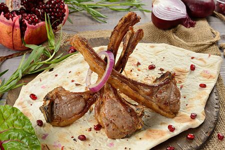 Шашлык из бараньей корейки