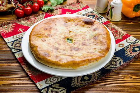 Пирог с сыром и зеленью