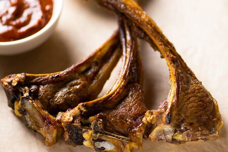 Шашлык из бараньей корейки