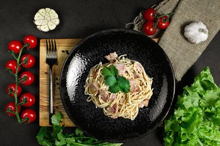 Паста сливочная с беконом