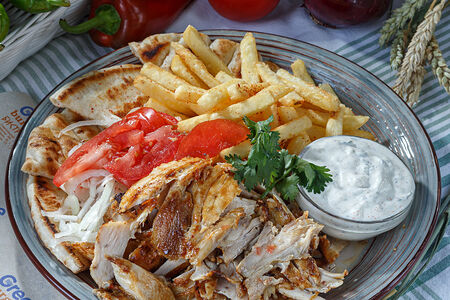 Гиро с курицей мини