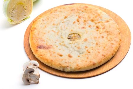 Пирог с капустой и грибами