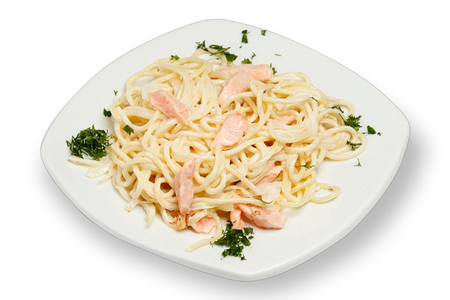 Паста с семгой