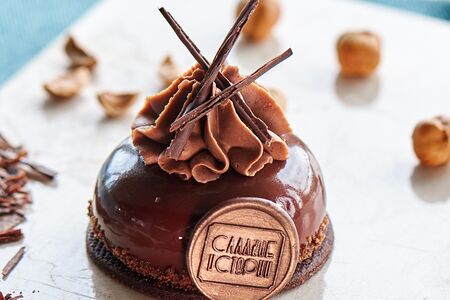 Муссовое пирожное шоколадное