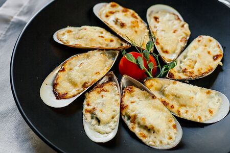 Мидии запеченные