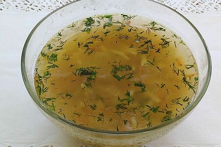 Суп куриный с лапшой