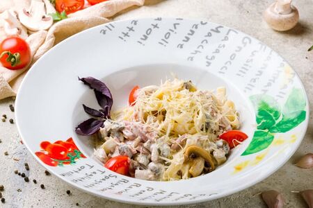 Феттуччине с морепродуктами