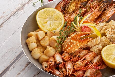 Гребешок на гриле 