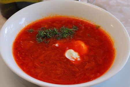 Суп Борщ со сметаной