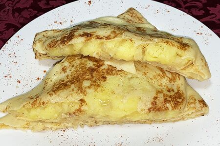 Блин с картошкой и луком