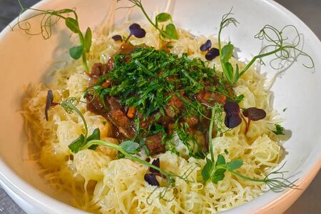 Ньоки с томлёной говяжьей вырезкой