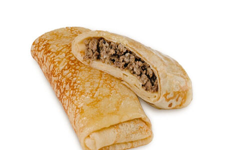 Блинчики с мясом S