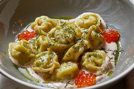 Пельмени с судаком и творожным сыром