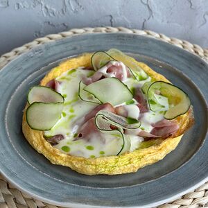 Омлет с ветчиной