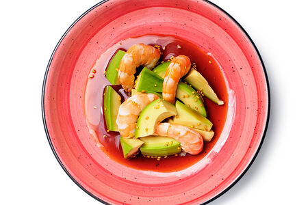 Авокадо с креветками