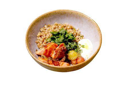 Рис BBQ c треской