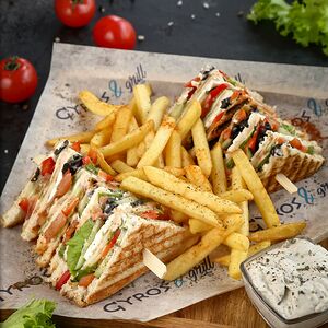 Клаб-сэндвич вегетарианский