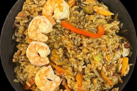 Рис с креветками