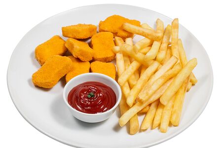 Наггетсы с картофелем фри