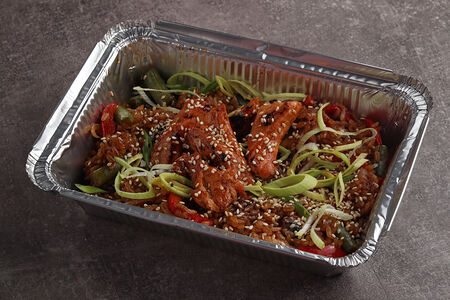 Тяхан с лососем