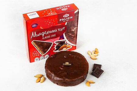 Миндальный торт с темным шоколадом замороженный