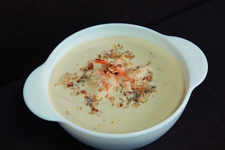 Суп сливочный с лососем