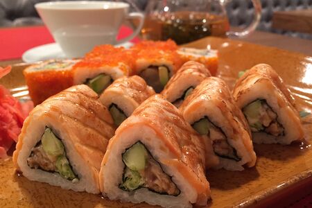 Ролл Гриль-лосось