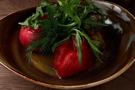 Овощи, запеченные на углях