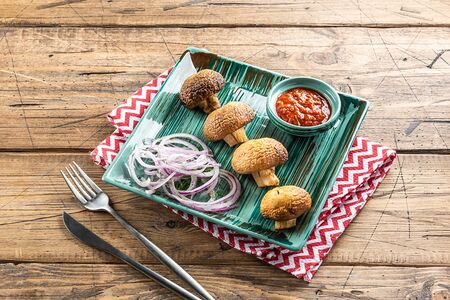 Шампиньоны на углях