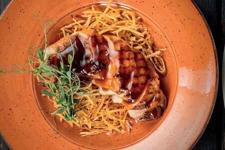 Куриное филе с пай картофелем