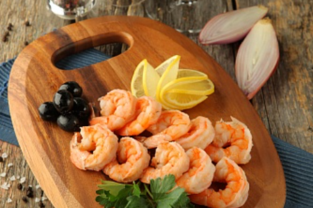 Королевские креветки на пару