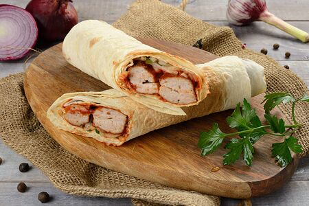 Шаурма-кебаб из курицы