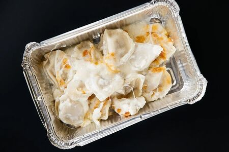 Запеченные пельмени