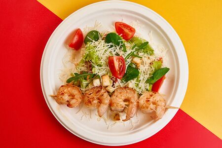 Салат Цезарь с креветкой 