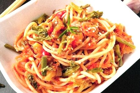 Wok my Box Удон терияки с курицей