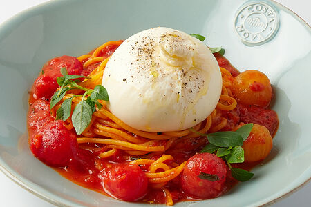 Спагетти с Бурратой