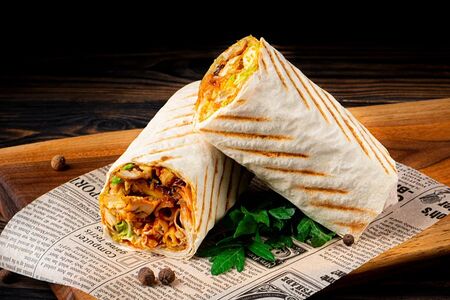 Шаурма с курицей BBQ