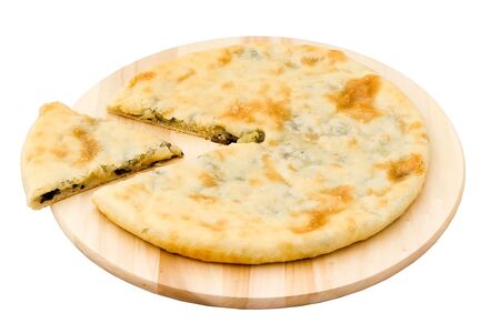 Пирог с сыром и грибами