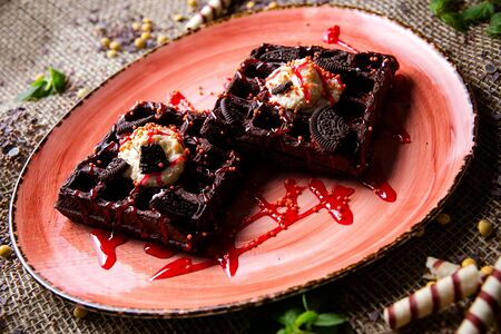 Бельгийская вафля шоколадная