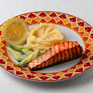 Сёмга с пюре