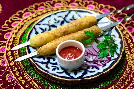 Люля-кебаб из картофеля