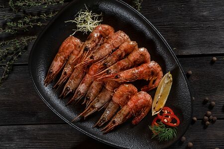 Креветки магаданские отварные