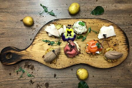 Фирменные тапасы на драниках