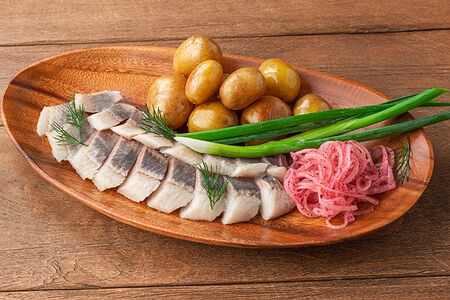 Сельдь с картофелем